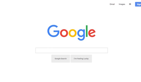 Screenshot of my Google homepage rebuild project (The Odin Project)